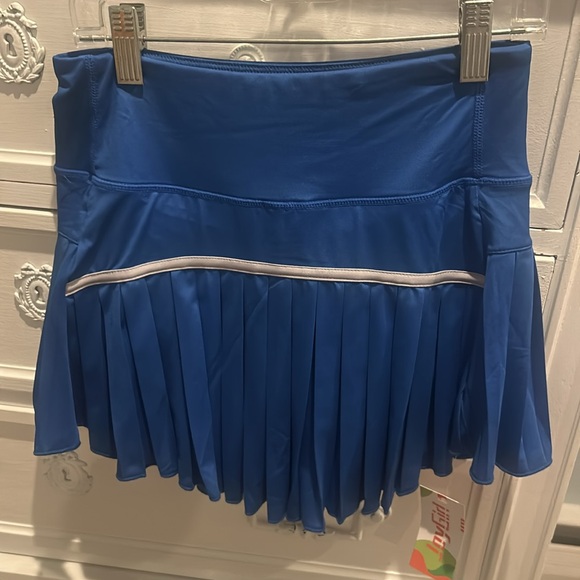 Blue Pleated tennis Skirt - Picture 2 of 6